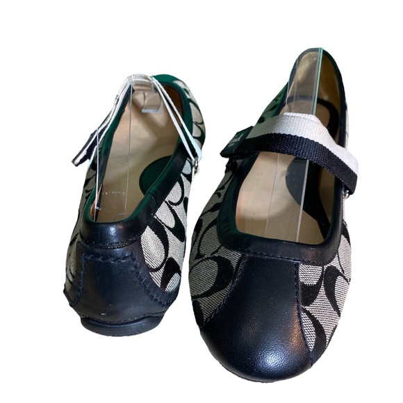 Coach "Janey" Monogram Logo Ballet Flats, Women's size 8 - Picture 1 of 9